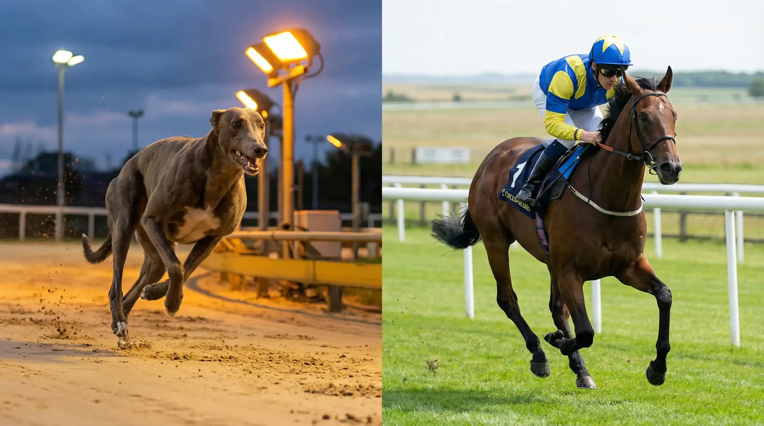 How greyhound betting compares to horse racing — field sizes, odds and form reading differences
