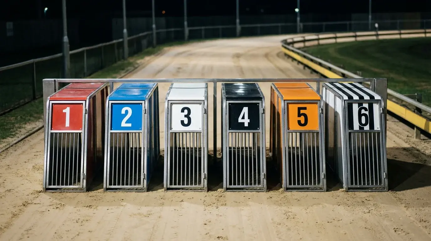 UK greyhound trap statistics — win rates by trap number across British tracks